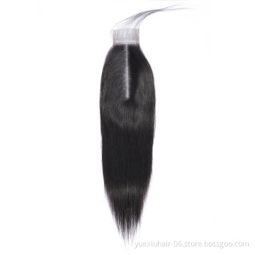 Brazilian Virgin Human Hair Silky Straight 2x6 Lace Closure